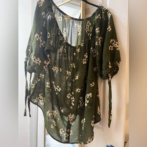 Green blouses 3x